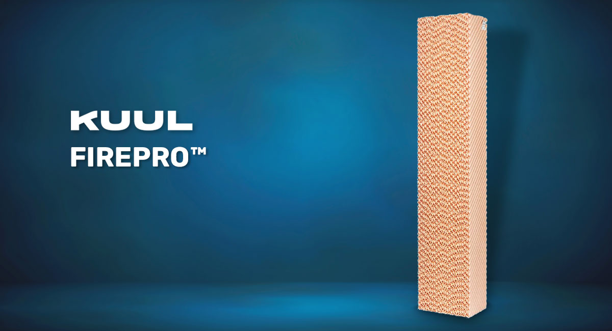 Kuul Firepro Glass Fiber Media on a blue background